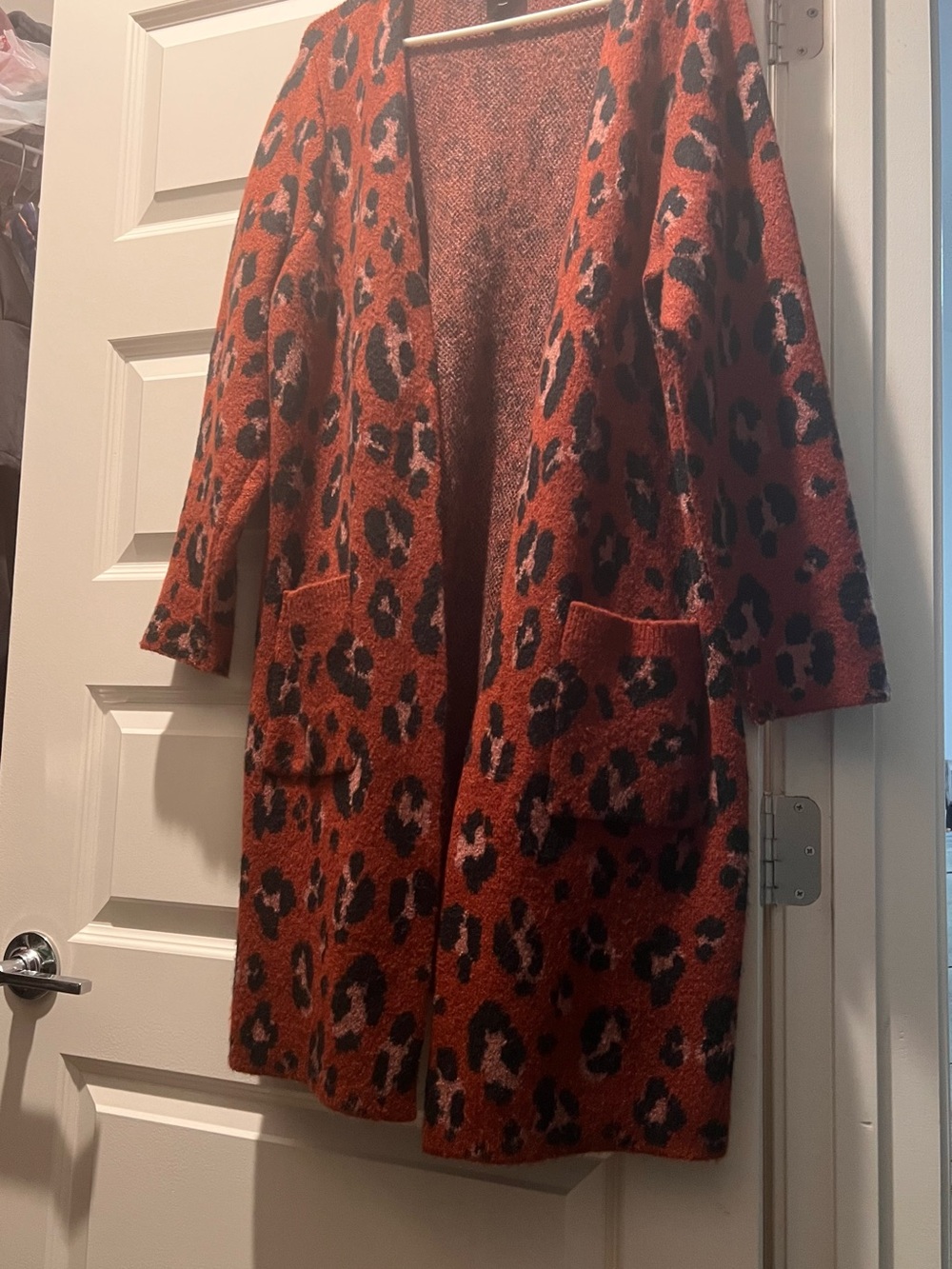 torrid Rust and Black Knit Open Cardigan